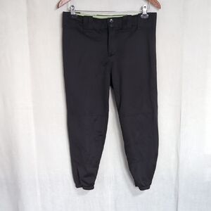 Mizuno Performance Women's Black Softball Pants Cropped Length Size Medium